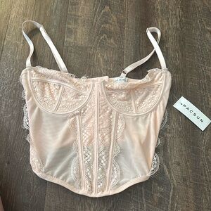 Light pink Pacsun corset top